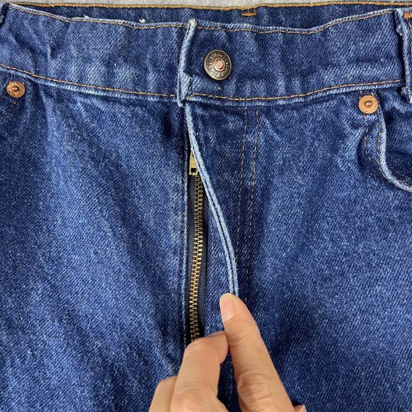 Vintage Levis Jeans Womens 28x27 Medium Wash White Tab Two Horse Patch 80s - Picture 8 of 16